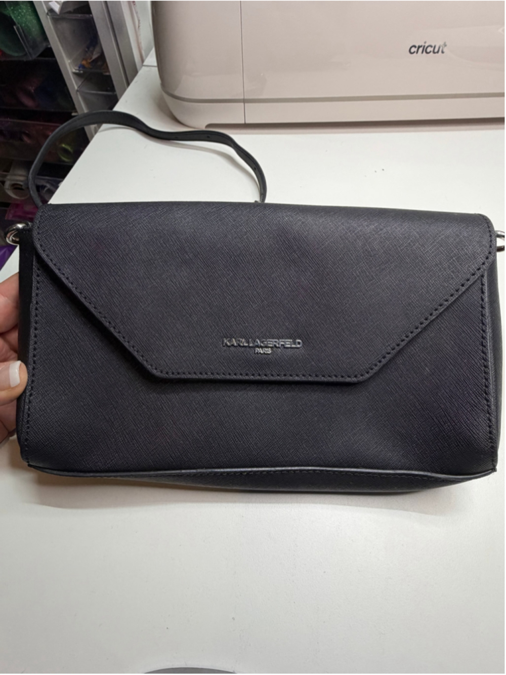 Women's Karl Lagerfeld Black Crossbody Bag One Size